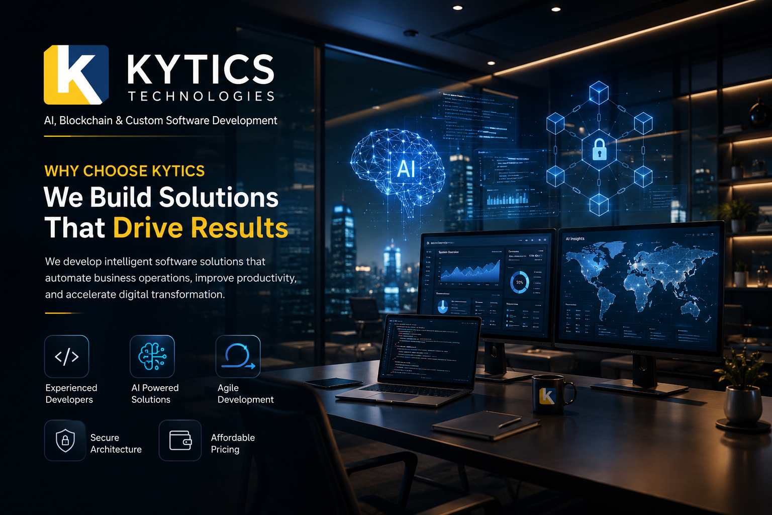 Kytics software development illustration