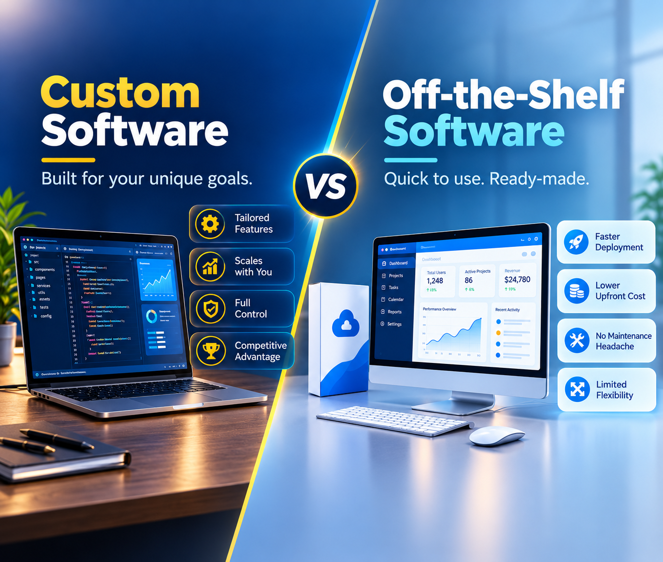 Custom Software vs Off-the-Shelf Software: Which Is Right for Your Business?